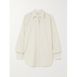 Striped cotton-poplin shirt