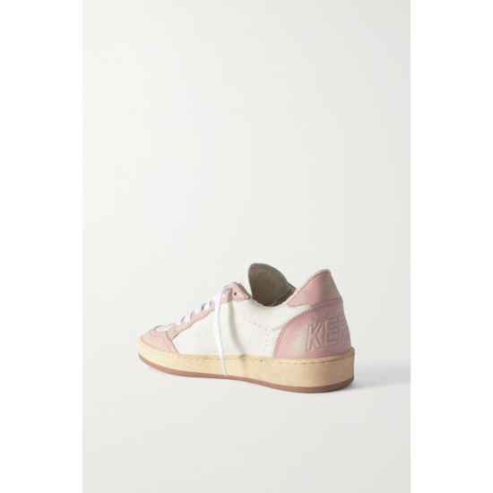 Ball Star distressed leather sneakers