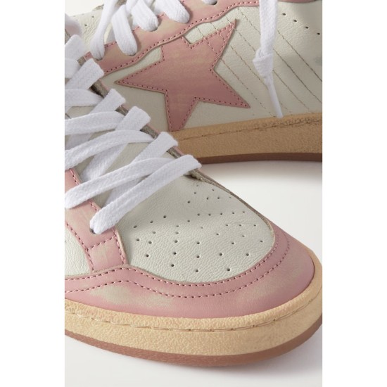 Ball Star distressed leather sneakers
