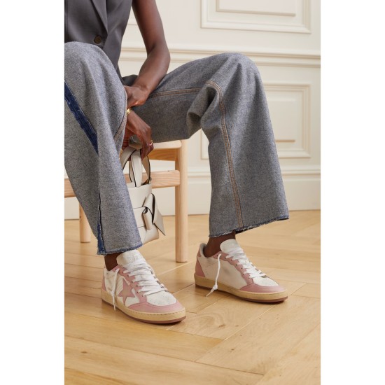 Ball Star distressed leather sneakers