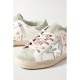 Super-Star distressed leather and suede sneakers