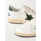 Ballstar glittered distressed leather sneakers