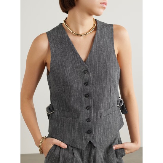 Wool-blend vest