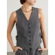 Wool-blend vest