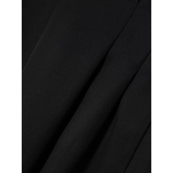 Journey cutout wool-gabardine halterneck jumpsuit