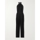Journey cutout wool-gabardine halterneck jumpsuit