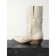Low Wish Star embroidered leather cowboy boots