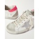 Super-Star distressed suede-trimmed leather sneakers