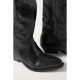 Low Wish Star textured-leather cowboy boots