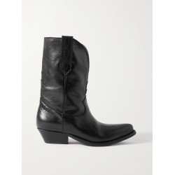 Low Wish Star textured-leather cowboy boots