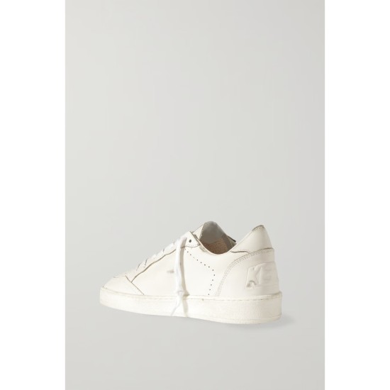 Ballstar distressed leather sneakers