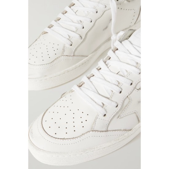 Ballstar distressed leather sneakers