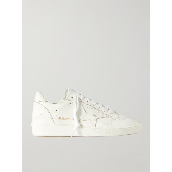 Ballstar distressed leather sneakers