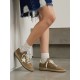Ball Star distressed leather-trimmed suede sneakers