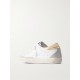Super-Star embellished distressed suede and leather sneakers