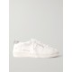 Matchstar distressed glittered leather sneakers
