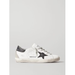 Superstar distressed leather sneakers