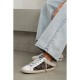 Superstar Sabot shearling-lined distressed leopard-print calf hair and leather slip-on sneakers