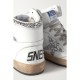 Sky-Star distressed glittered leather high-top sneakers