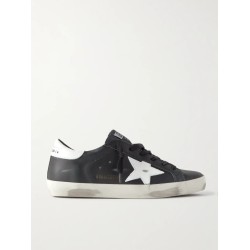 Superstar distressed leather sneakers
