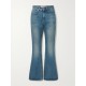 Journey distressed high-rise flared jeans
