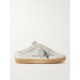 Superstar Sabot distressed leather slip-on sneakers