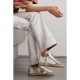 Ball Star shearling-lined distressed suede-trimmed leather sneakers
