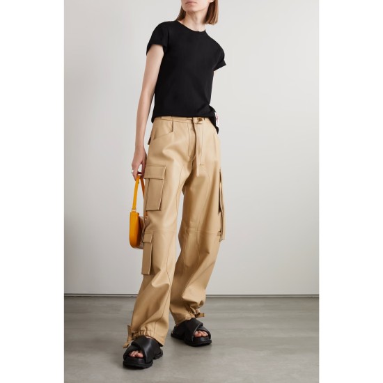 Appliquéd distressed cotton-jersey T-shirt